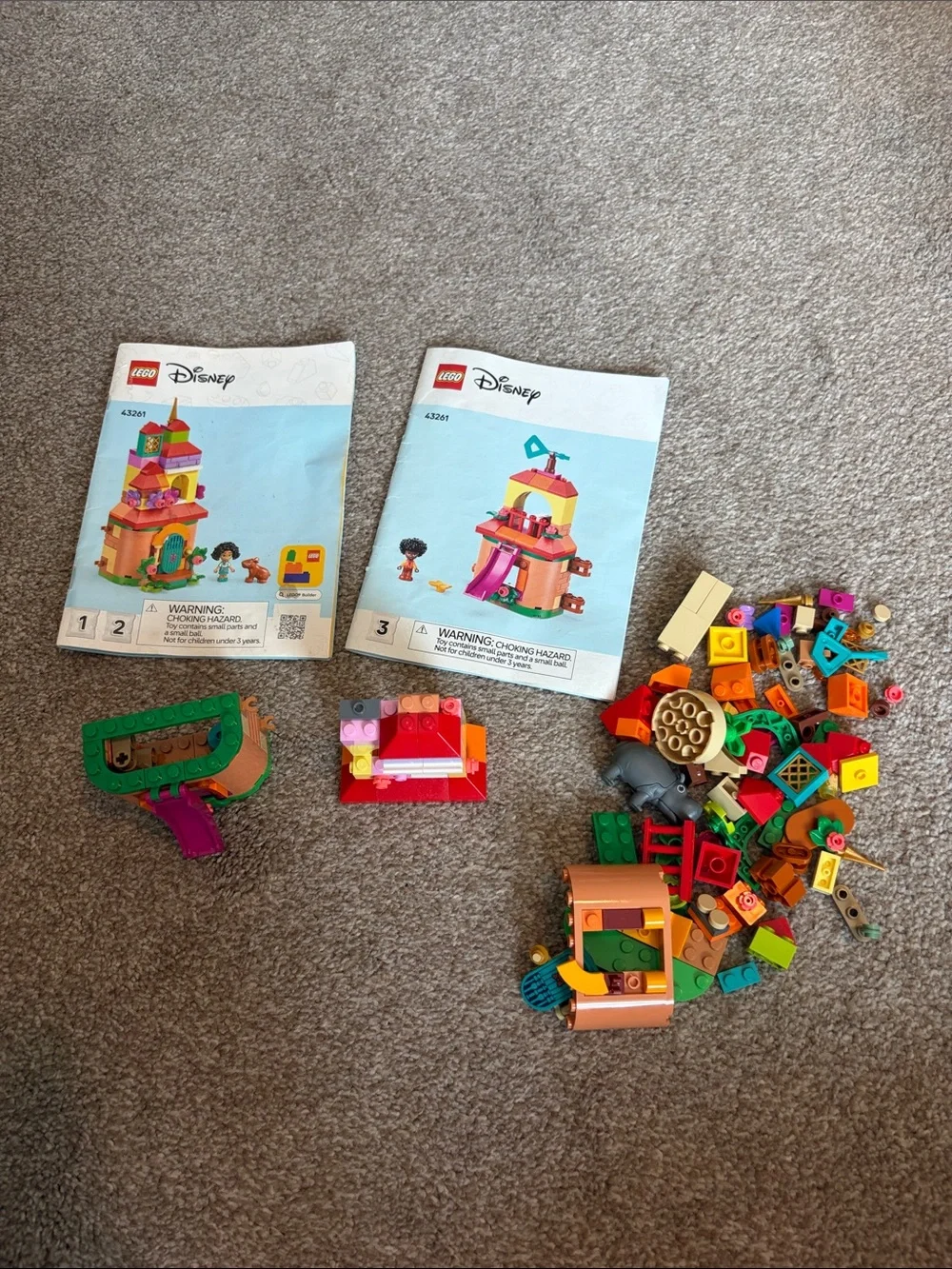 Lego Disney 43261 set incomplete missing many pieces